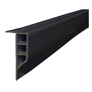 DOCK EDGE STANDARD PVC FULL FACE PROFILE, 16' ROLL, BLACK