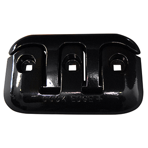 DOCK EDGE FLIP-UP DOCK CLEAT, 8", BLACK