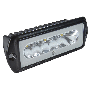 LUMITEC CAPRI2, FLUSH MOUNT LED FLOOD LIGHT, BLACK HOUSING, 2-COLOR WHITE/BLUE DIMMING