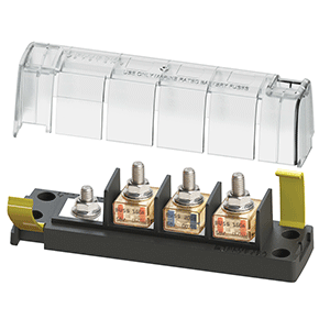 BLUE SEA 5196 MRBF SURFACE MOUNT 3 CIRCUIT FUSE BLOCK, COMMON SOURCE