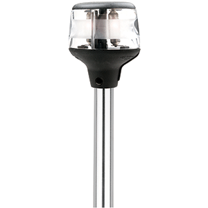 ATTWOOD FOLD-DOWN INCANDESCENT ANCHOR/MASTHEAD LIGHT, 20" HORIZONTAL COMPOSITE BASE, 12V