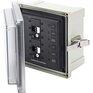 BLUE SEA 3117, SMS PANEL ENCLOSURE W/2 ELCI (30A), 120V AC