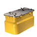 AIRMAR 599 LOW/HIGH FREQUENCY, IN-HULL CHIRP TRANSDUCER W/O CONNECTOR