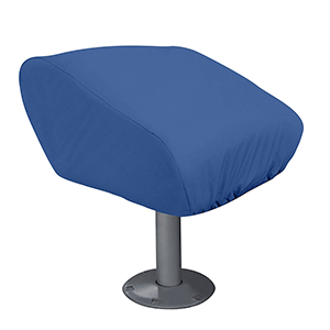TAYLOR MADE FOLDING PEDESTAL BOAT SEAT COVER, RIP/STOP POLYESTER NAVY