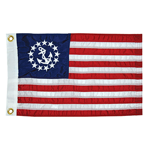 TAYLOR MADE 16" X 24" DELUXE SEWN US YACHT ENSIGN FLAG