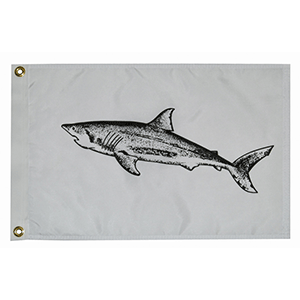 TAYLOR MADE 12" X 18" SHARK FLAG