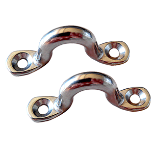 TAYLOR MADE EYE STRAP CHROME ZAMAK, PAIR