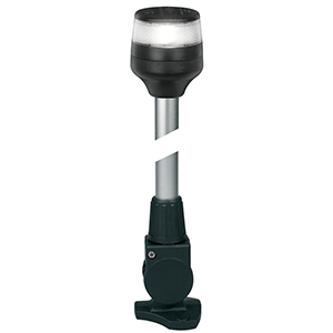 HELLA MARINE NAVILED 360 COMPACT ALL ROUND LAMP, 2NM, 40" FOLD DOWN BASE, BLACK