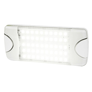 HELLA MARINE DURALED 50 LOW PROFILE INTERIOR/EXTERIOR LAMP, WIDE WHITE SPREADER BEAM