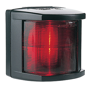 HELLA MARINE PORT NAVIGATION LIGHT, INCANDESCENT, 2NM, BLACK HOUSING, 12V
