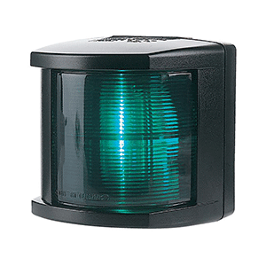 HELLA MARINE STARBOARD NAVIGATION LIGHT, INCANDESCENT, 2NM, BLACK HOUSING, 12V