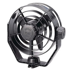 HELLA MARINE 2-SPEED TURBO FAN, 24V, BLACK