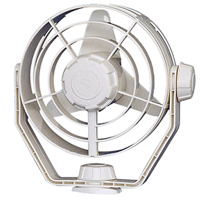 HELLA MARINE 2-SPEED TURBO FAN, 12V, WHITE