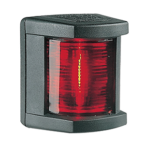 HELLA MARINE PORT NAVIGATION LAMP- INCANDESCENT, 1NM, BLACK HOUSING, 12V