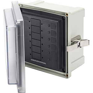 BLUE SEA 3113, SMS PANEL ENCLOSURE W/6 BLANK CIRCUITS