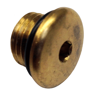 UFLEX BRASS PLUG W/O-RING f/PUMPS