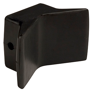 CE SMITH BOW Y-STOP, 4" X 4", BLACK NATURAL RUBBER