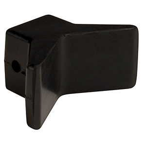 CE SMITH BOW Y-STOP, 3" X 3", BLACK NATURAL RUBBER