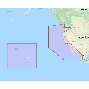 FURUNO U.S. WEST COAST, HAWAII & BAJA MEXICO, VECTOR CHART, STANDARD RESOLUTION SATELLITE PHOTOS F/BAJA MEXICO, UNLOCK CODE