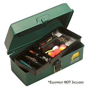 PLANO ONE-TRAY TACKLE BOX, GREEN