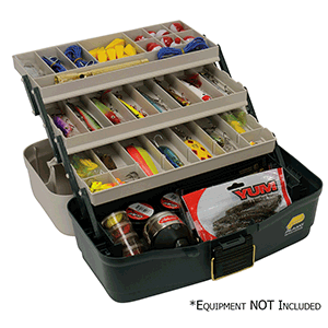 PLANO THREE-TRAY FIXED COMPARTMENT TACKLE BOX