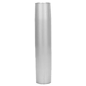 TACO ALUMINUM RIBBED TABLE PEDESTAL, 2-3/8" O.D., 30-3/4" LENGTH