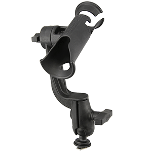 RAM MOUNT RAM TUBE JR. FISHING ROD HOLDER WITH RAM-ROD REVOLUTION RATCHET/SOCKET SYSTEM AND TRACK BALL BASE