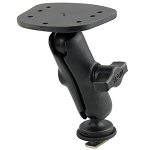 RAM MOUNT RAM TRACK BALL MOUNT WITH MARINE ELECTRONIC PLATE f/THE EAGLE CUDA, FISHEASY, HUMMINBIRD PIRANHA & LOWRANCE X-4