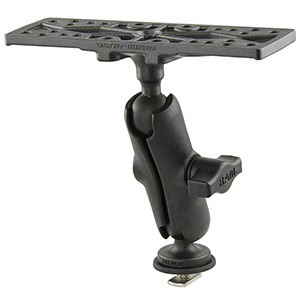 RAM MOUNT RAM COMPOSITE 1" BALL MOUNT WITH 6.25" X 2" RECTANGULAR PLATE & TRACK BALL BASE