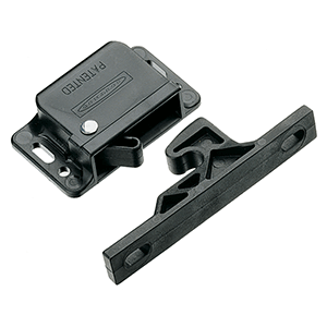 SOUTHCO GRABBER CATCH LATCH, SIDE MOUNT, BLACK, PULL-UP FORCE 44N (10LBF)