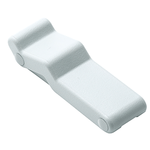 SOUTHCO CONCEALED SOFT DRAW LATCH W/KEEPER, WHITE RUBBER