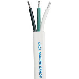 ANCOR WHITE TRIPLEX CABLE, 14/3 AWG, 500'
