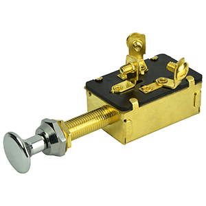 BEP 3-POSITION SPDT PUSH-PULL SWITCH, OFF/ON1/ON1 & 2