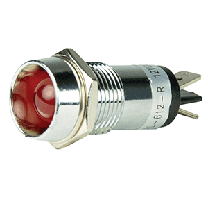BEP LED PILOT INDICATOR LIGHT, 12V, RED