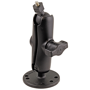 RAM MOUNT FLAT SURFACE MOUNT W/1" BALL, INCLUDING M6 X 30 SS HEX HEAD BOLT, F/RAYMARINE DRAGONFLY-4/5 & WIFISH DEVICES