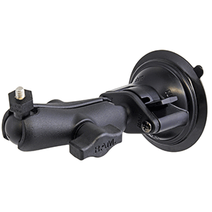 RAM MOUNT SUCTION CUP MOUNT W/1" BALL, INCLUDING M6 X 30 SS HEX HEAD BOLT, F/RAYMARINE DRAGONFLY-4/5 & WIFISH DEVICES
