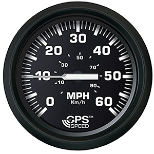 FARIA EURO BLACK 4" SPEEDOMETER 60MPH (GPS)