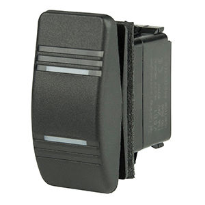 BEP SPDT CONTURA SWITCH, 2-AMBER LEDS, ON/OFF/ON