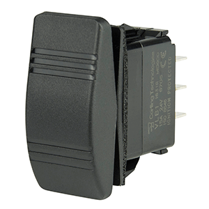 BEP DPDT CONTURA SWITCH, (ON)/OFF/(ON)