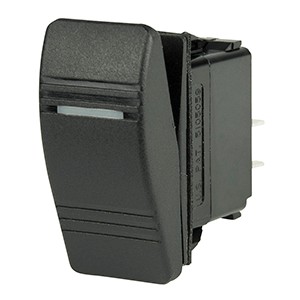 BEP DPST CONTURA SWITCH, 1-AMBER LED, OFF/ON