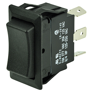 BEP SPDT ROCKER SWITCH, 12V/24V, ON/OFF/ON