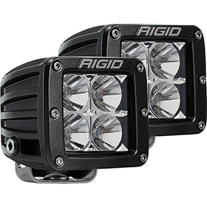 RIGID INDUSTRIES D-SERIES PRO HYBRID-FLOOD LED, PAIR, BLACK