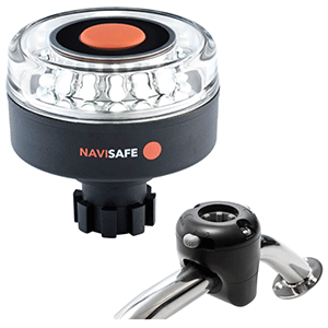 NAVISAFE NAVILIGHT 360-DEG 2NM W/NAVIBOLT BASE & RAIL MOUNT, BLACK