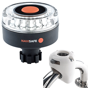NAVISAFE NAVILIGHT 360-DEG 2NM W/NAVIBOLT BASE & RAIL MOUNT, WHITE