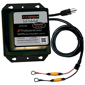DUAL PRO PROFESSIONAL SERIES BATTERY CHARGER, 15A, 1-BANK, 12V