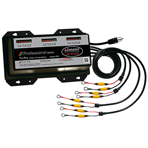DUAL PRO PROFESSIONAL SERIES BATTERY CHARGER, 45A, 3-15A-BANKS, 12V-36V