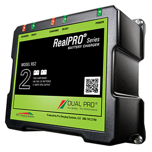 DUAL PRO REALPRO SERIES BATTERY CHARGER, 12A, 2-6A-BANKS, 12V/24V