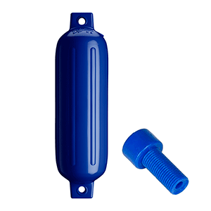 POLYFORM G-3 TWIN EYE FENDER 5.5" X 19", COBALT BLUE W/ADAPTER