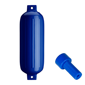 POLYFORM G-5 TWIN EYE FENDER 8.8" X 26.8", COBALT BLUE W/ADAPTER