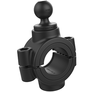 RAM MOUNT TORQUE 1-1/2", 2" DIAMETER RAIL BASE W/1" PIN-LOCK BALL